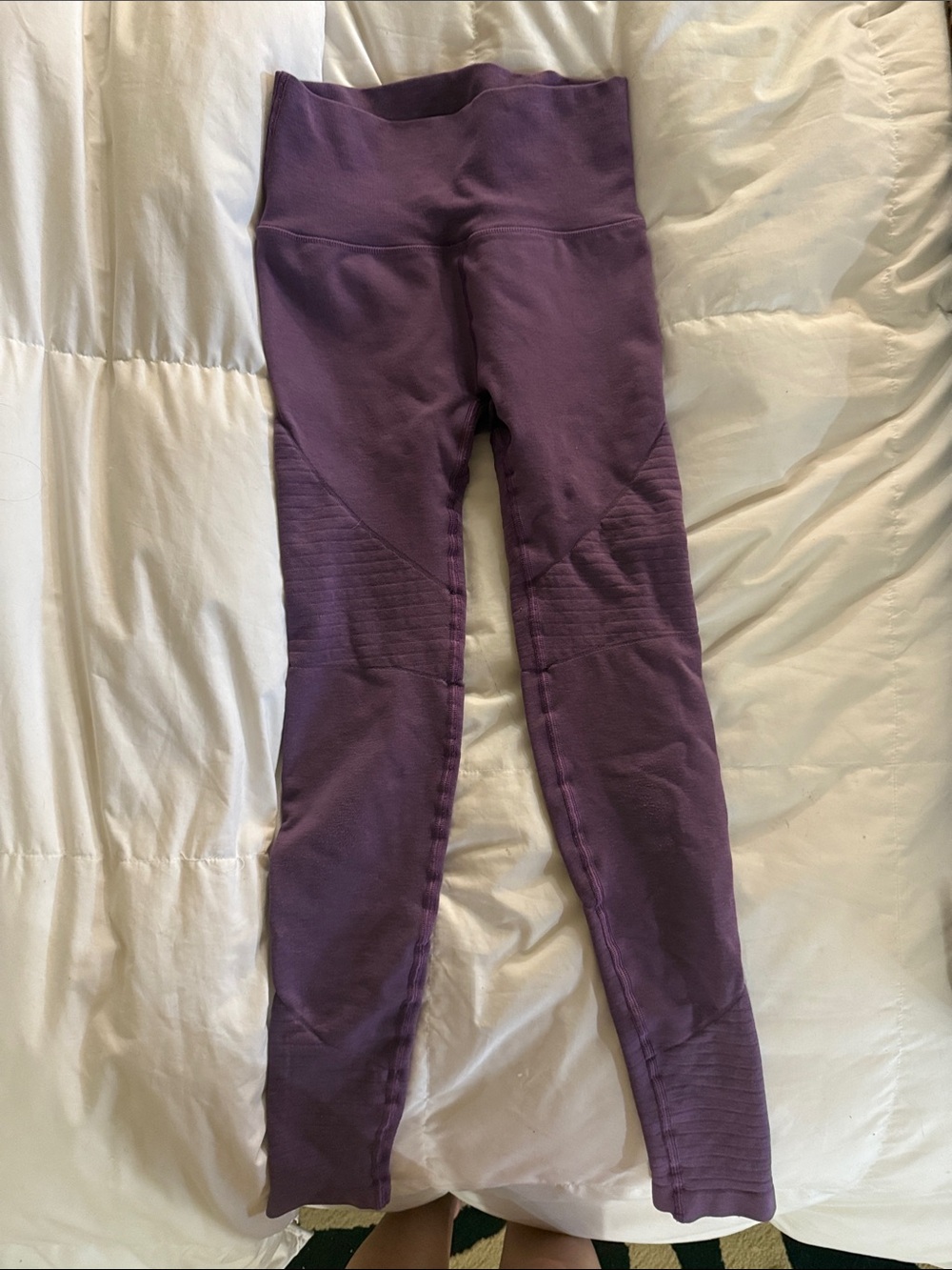 Alphalete Purple High-Waist workout Leggings